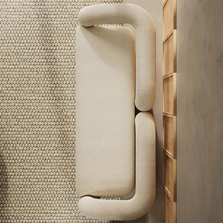 Top view of designer 3-seater chair in Australia showcasing modern design and spacious seating