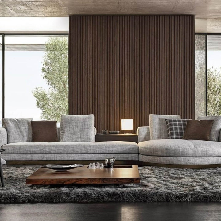 Elegant Right Chaise Sofa – Front View – Modern Comfortable Seating – Luxury Living Room Decor