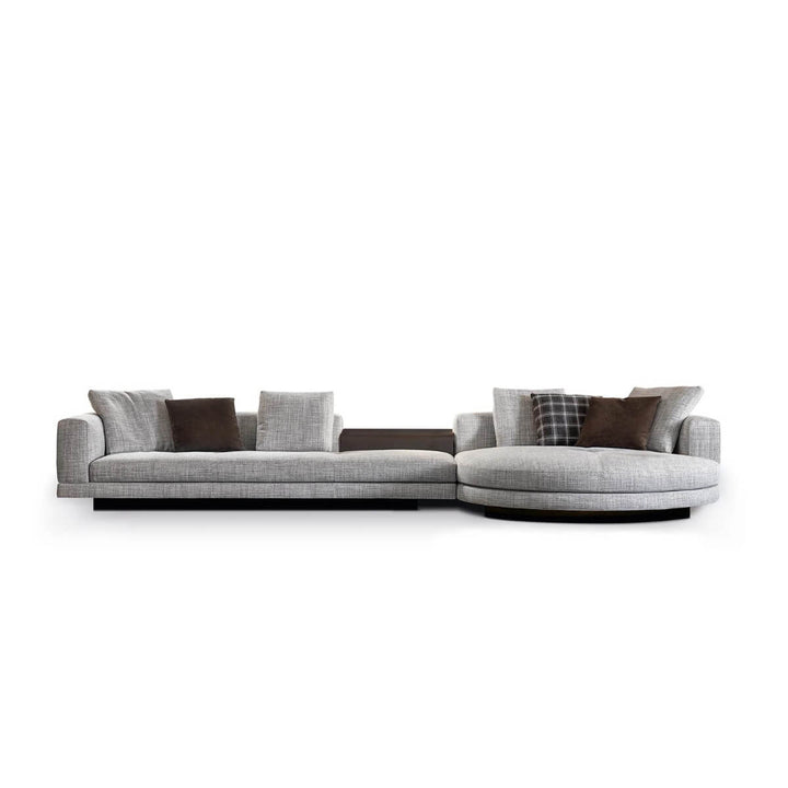 Elegant Right Chaise Sofa – Front View – Modern Comfortable Seating – Luxury Living Room