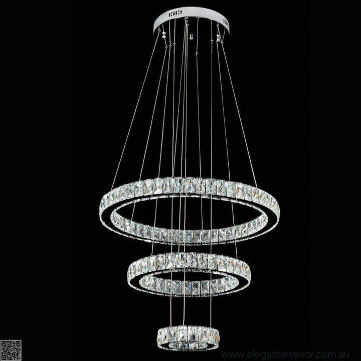 Front view of Diana pendant light in an elegant interior setting
