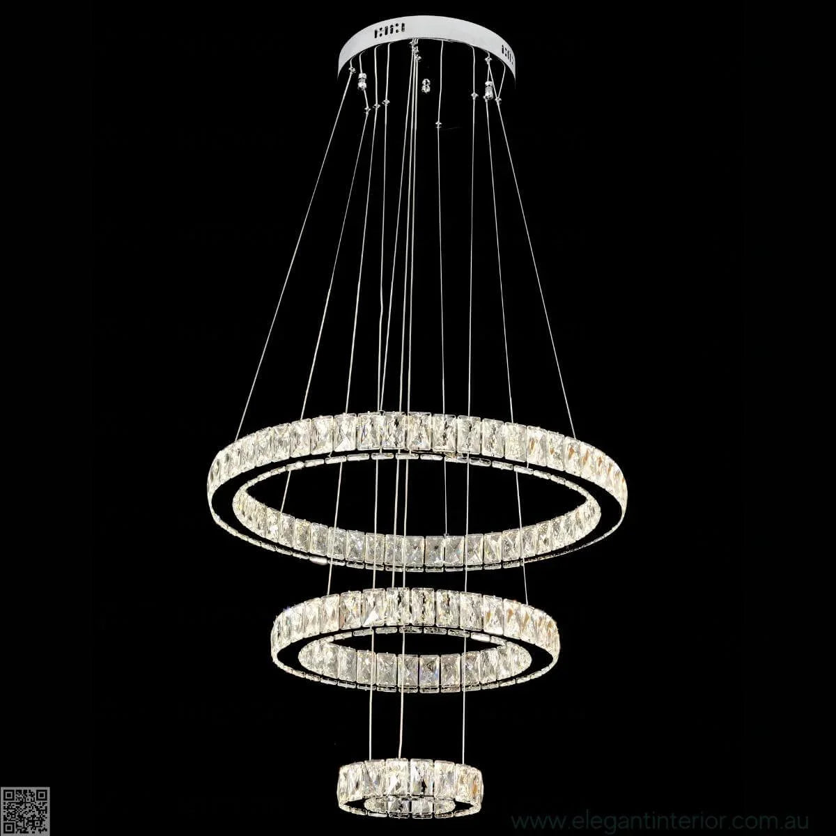 Front view of Diana pendant light showcasing its elegant design