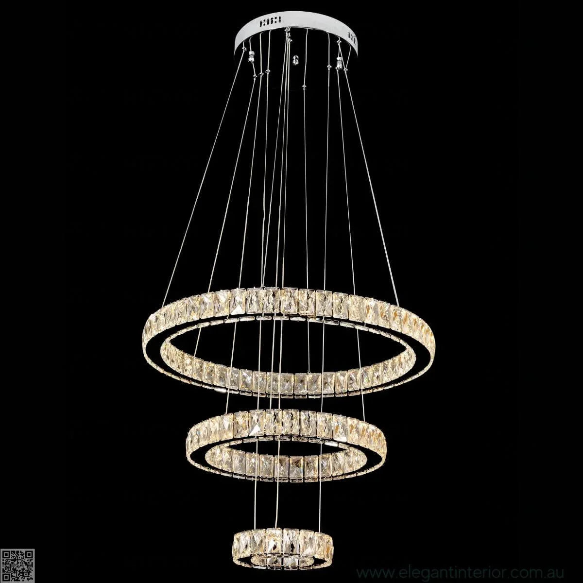 Front view of Diana pendant light in a sophisticated interior