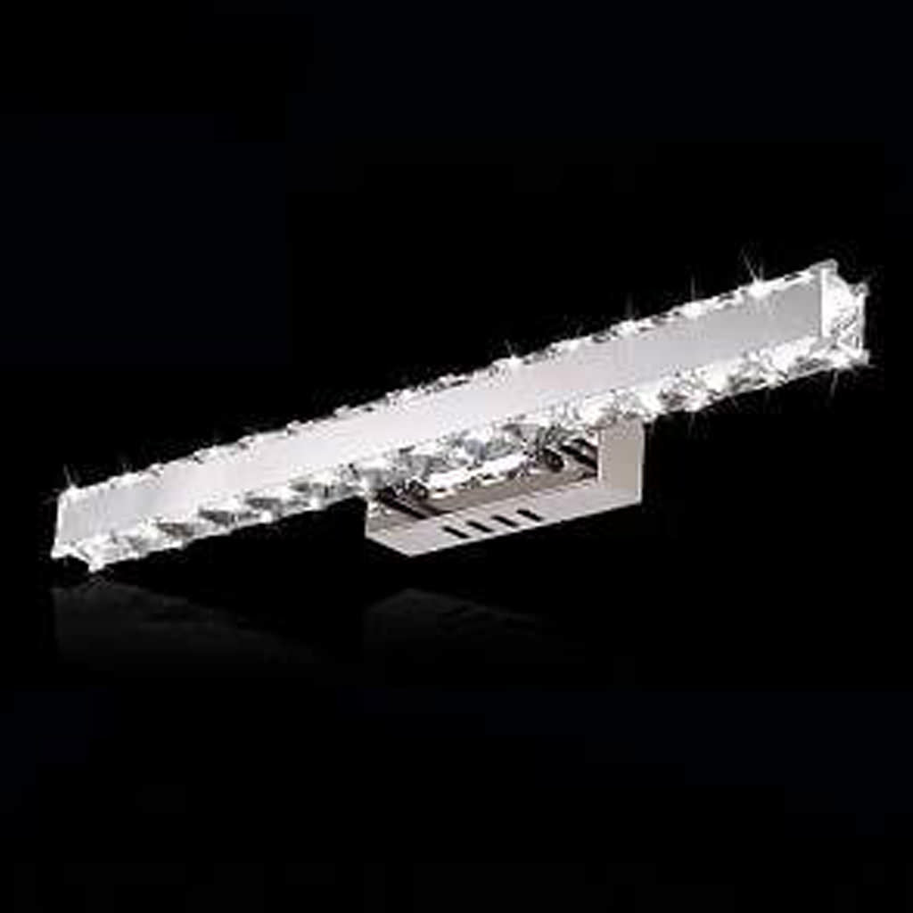 Fiona crystal wall light with chrome finish, model 01 featuring elegant modern design