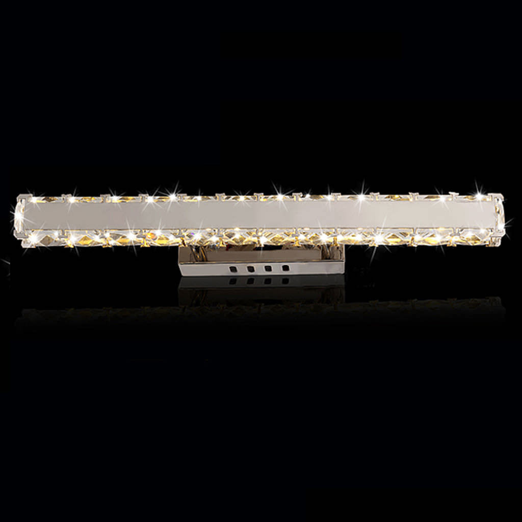 Fiona crystal wall light with chrome finish, model 01 featuring elegant modern design
