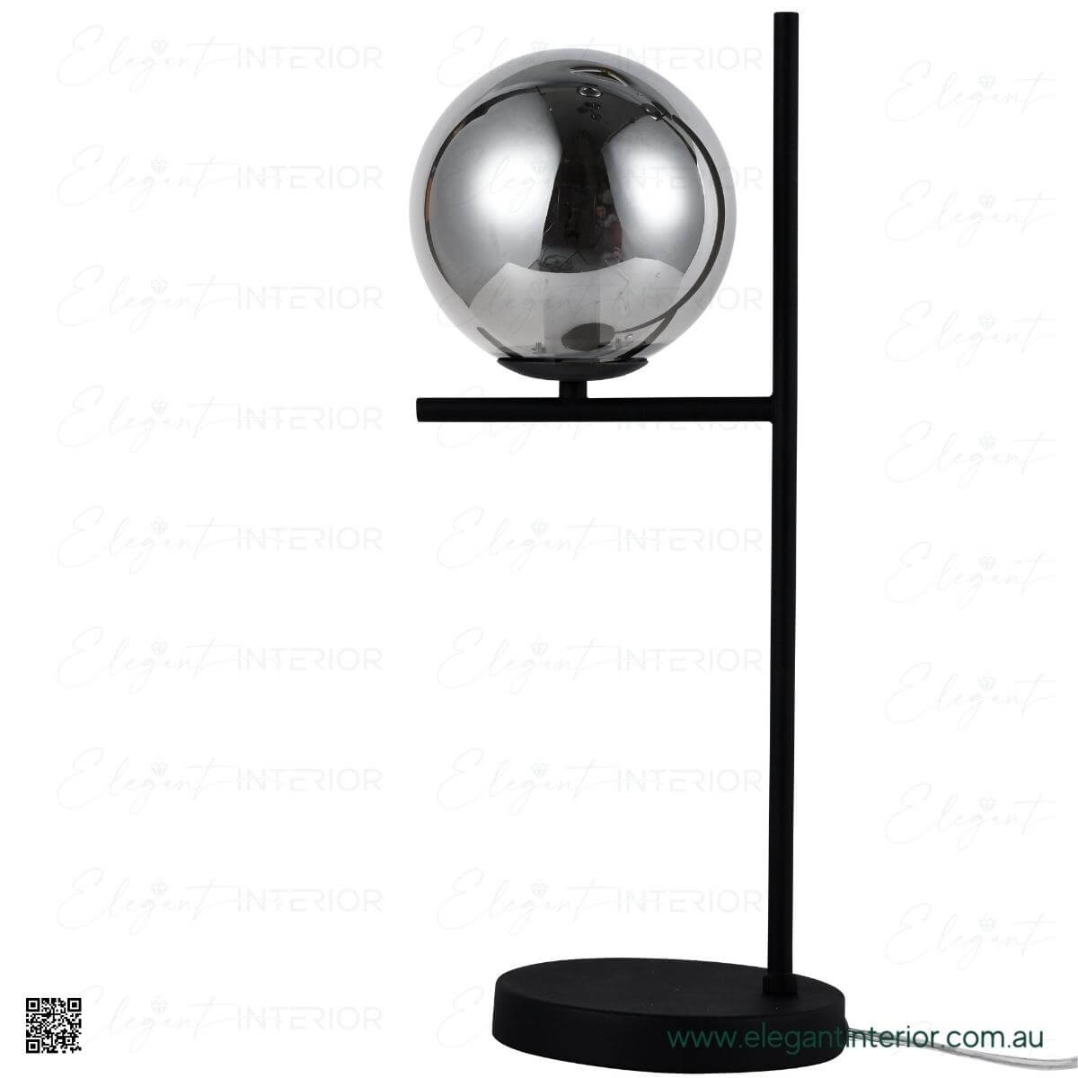 Hugo table light lamp in elegant interior, modern design adding warm ambient lighting