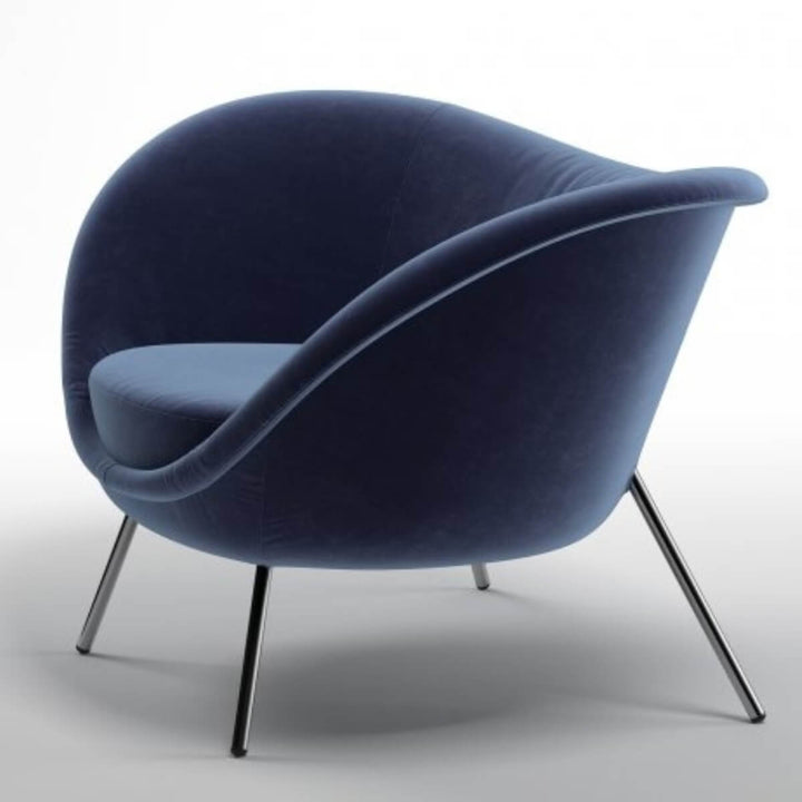 Side view of Gio Ponty chair in Australia highlighting modern black frame and sleek design