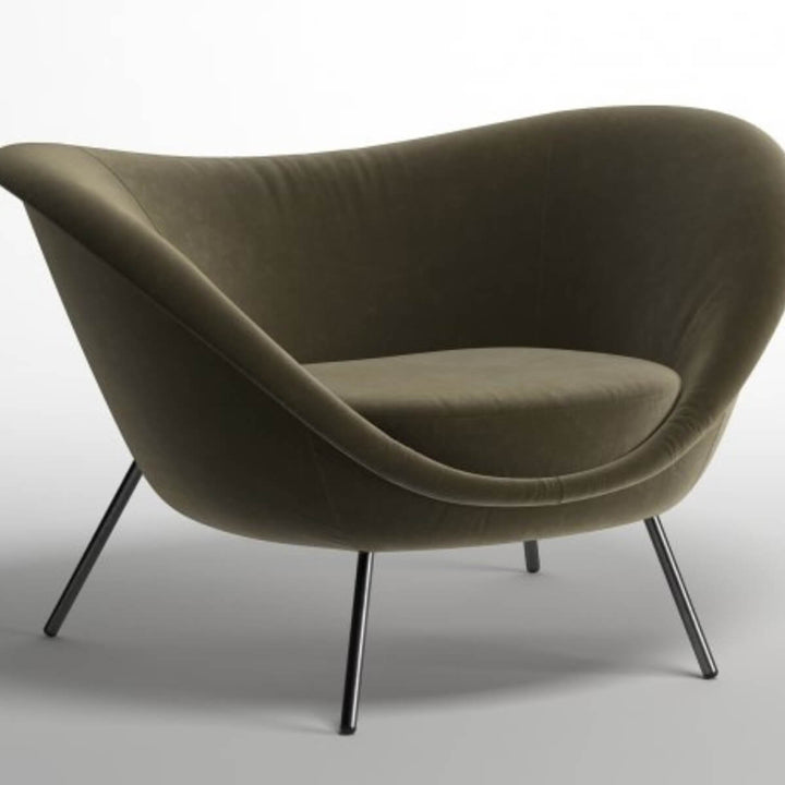 Side view of Gio Ponty chair in Australia highlighting sleek design and comfortable seating