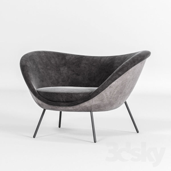 Side view of Gio Ponty chair in Australia showcasing sleek and modern design