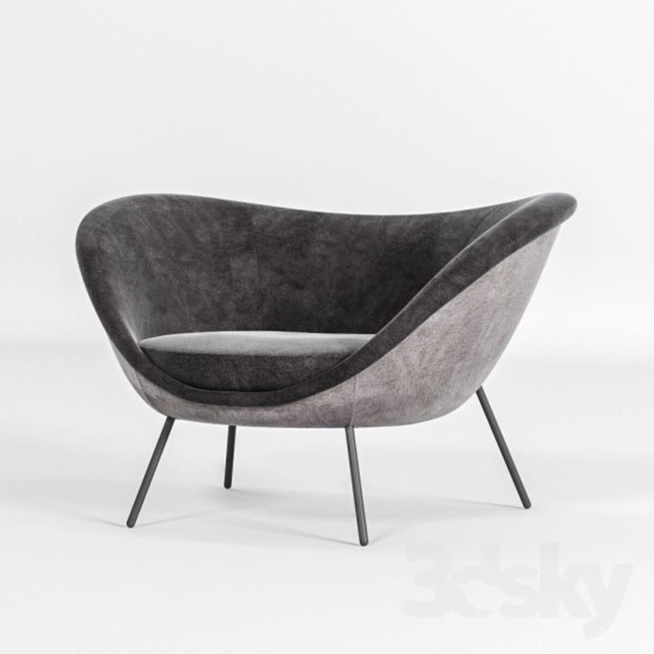 Side view of Gio Ponty chair in Australia showcasing sleek and modern design