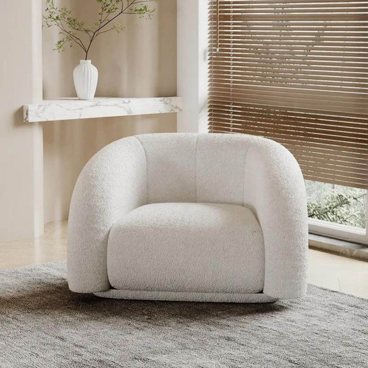 Front view of Giselle armchair in Australia showcasing elegant and comfortable design