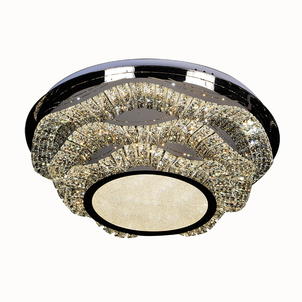 Isabelle-Modern Round LED K9 Crystal Ceiling Light Chandelier Lux Decor Australia