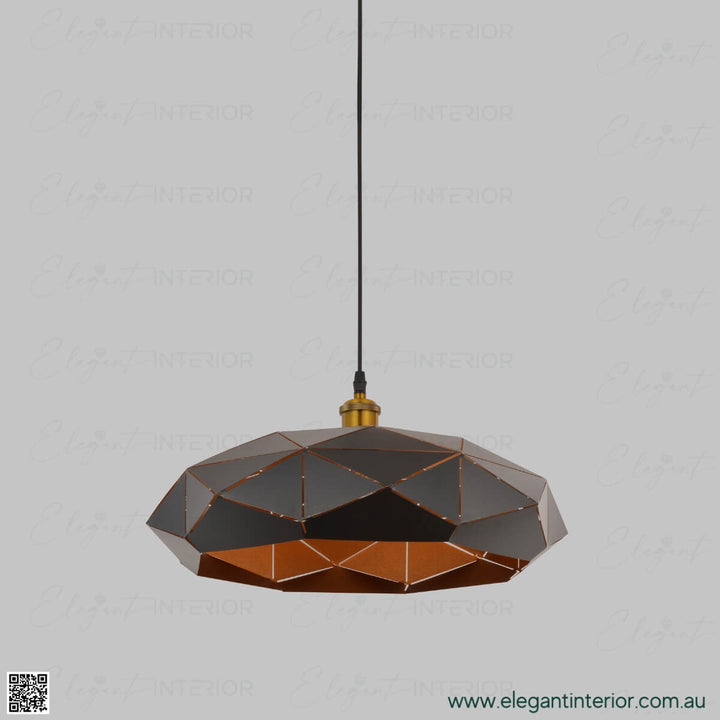 Front view of Luna pendant light, modern design perfect for elegant interior lighting