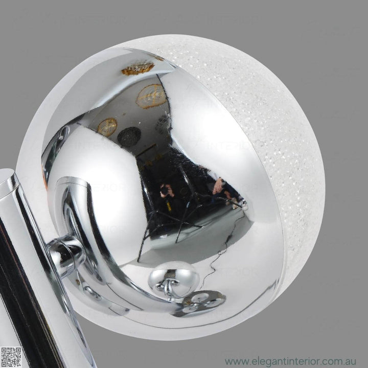 Luxor 1194 Wall Light – Close-Up Detail of Decorative Ball Light Element in Elegant Interior