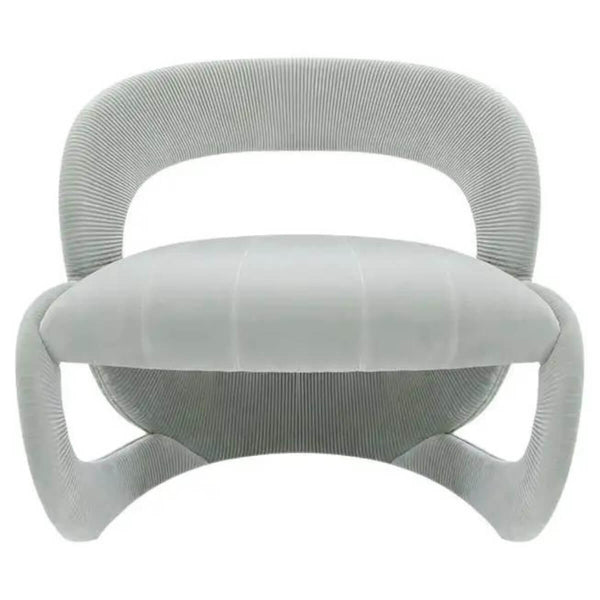 Front view of modern armchair in Australia featuring sleek design and comfortable seating
