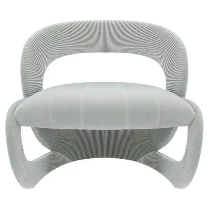 Front view of modern armchair in Australia featuring sleek design and comfortable seating