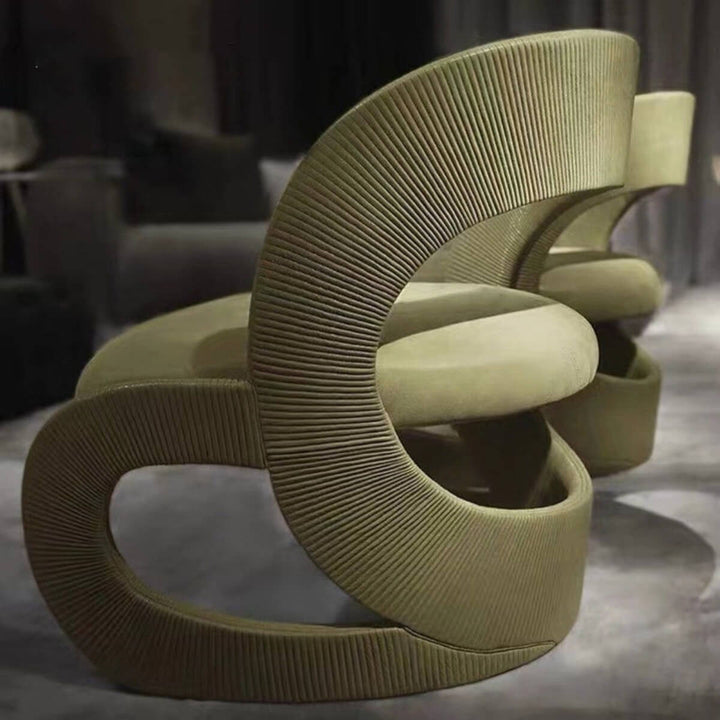 Side view of modern armchair in Australia showcasing sleek design and comfortable seating