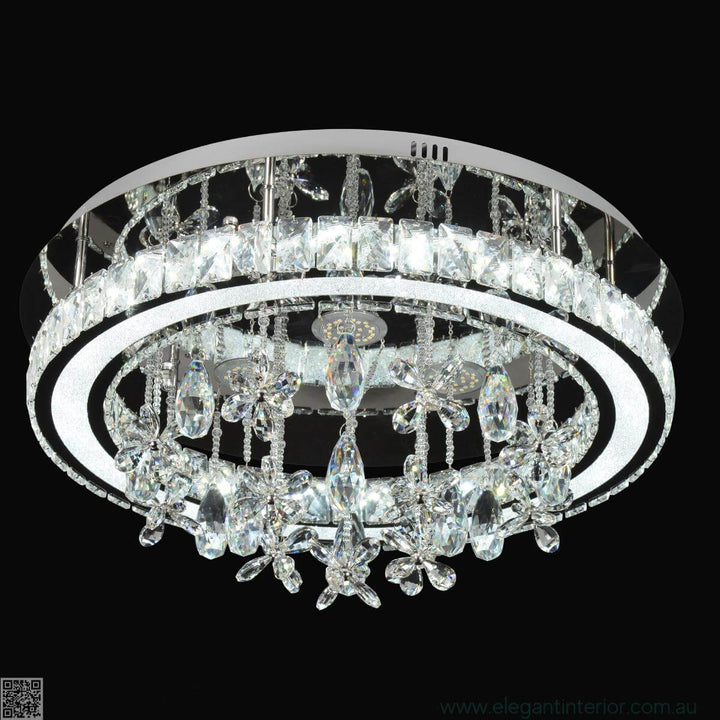 Side view of Monica chandelier ceiling light showcasing elegant design and craftsmanship