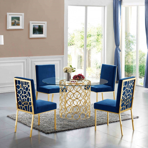 Nordic style customised dining chair in black with cushion, sleek modern design for stylish dining rooms