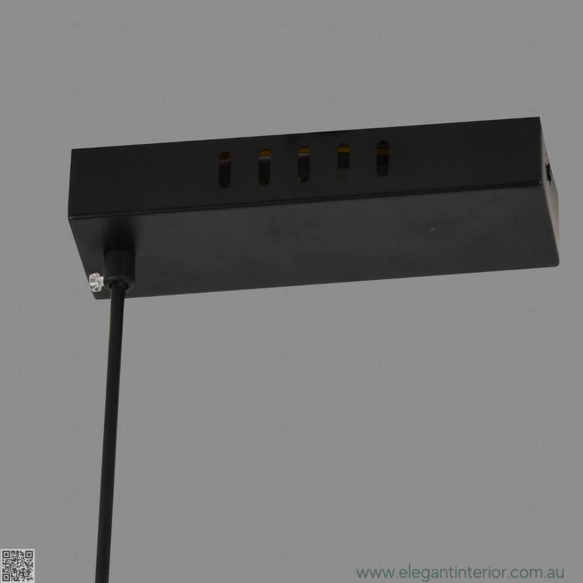 Wall base view of Ella modern pendant light – sleek and sturdy fixture for elegant interior lighting