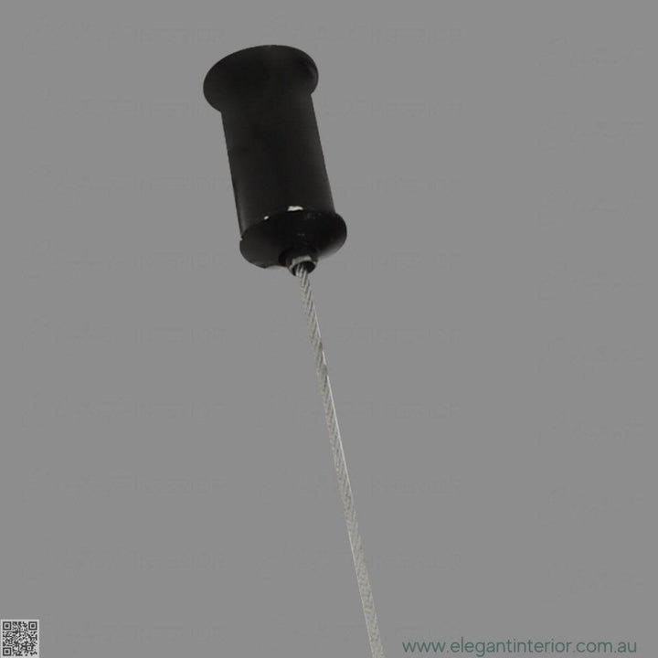 Close view of wall base for Ella modern pendant light – sleek finish with secure and stylish mounting