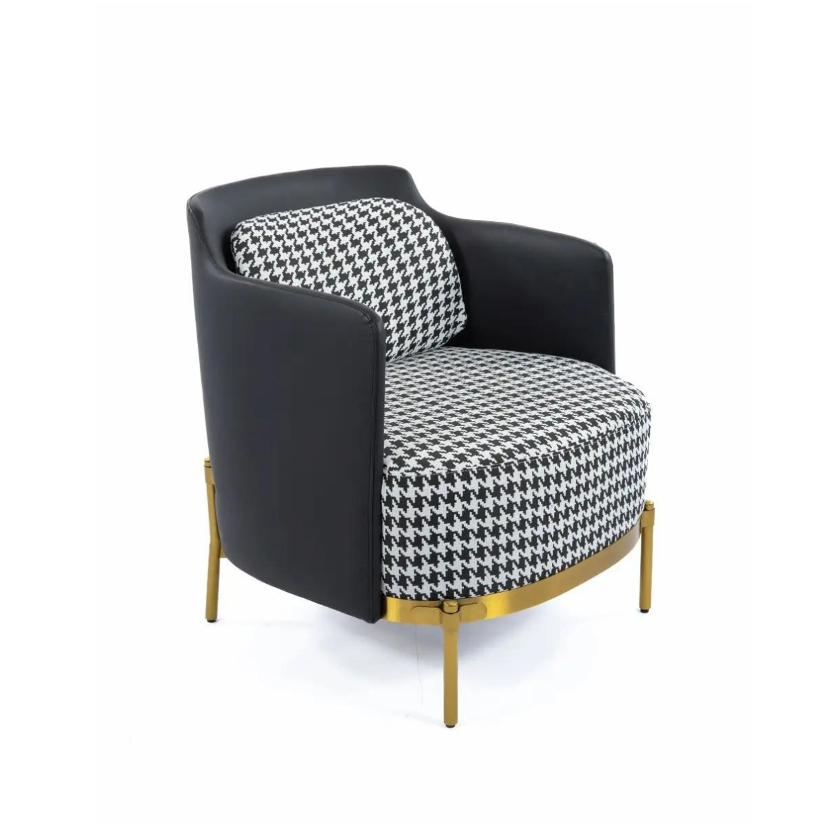 Corner view of Peptica Sofia armchair – sleek design with plush cushioning and elegant frame