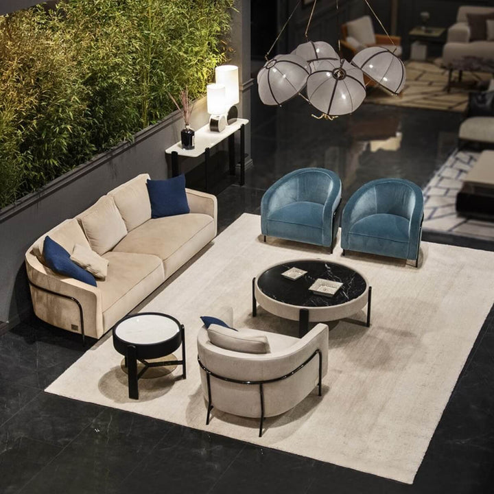Round Coffee Table – Top Angle View – Modern Stylish Design – Australia Home Furniture
