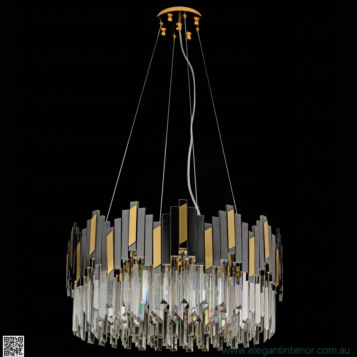 Sophia luxury crystal chandelier with elegant design, perfect for upscale interior lighting