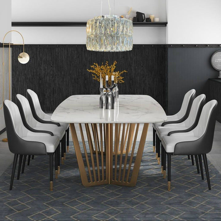 Front view of Tamara modern crystal ceiling light with sleek and elegant design